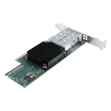 NVIDIA Mellanox MCX653106A-HDAT-SP ConnectX-6 InfiniBand/VPI Adapter Card, HDR/200GbE, Dual-Port QSFP56, PCIe3.0/4.0 x16, Tall Bracket