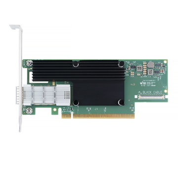 NVIDIA Mellanox MCX653105A-HDAT-SP ConnectX-6 InfiniBand/VPI Adapter Card, HDR/200GbE, Single-Port QSFP56, PCIe3.0/4.0 x16, Tall Bracket