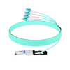 QSFP-8LC-AOC15M 15m (49ft) 40G QSFP+ to 8 LC Connector Active Optical Breakout Cable