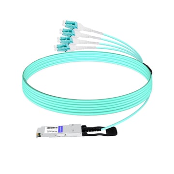 Brocade QSFP-8LC-AOC-3001 Compatible 30m (98ft) 40G QSFP+ to 8 LC Connector Active Optical Breakout Cable