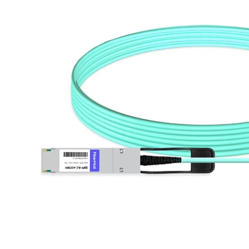 Brocade QSFP-8LC-AOC-3001 Compatible 30m (98ft) 40G QSFP+ to 8 LC Connector Active Optical Breakout Cable