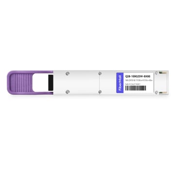 Dell Compatible 100G QSFP28 BIDI TX1280nm/RX1310nm Simplex LC SMF 80km with RS FEC DDM Optical Transceiver Module