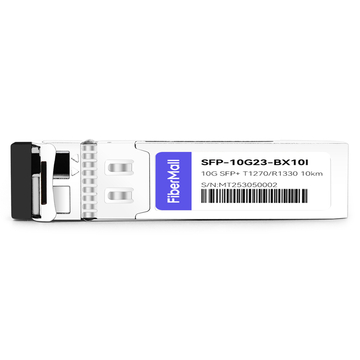 Cisco SFP-10G-BXU-I Compatible 10G BX SFP+ BIDI TX1270nm/RX1330nm 10km LC SMF DDM I-Temp Transceiver Module