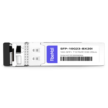 Cisco SFP-10G-BX20U-I Compatible 10G BX SFP+ BIDI TX1270nm/RX1330nm 20km LC SMF DDM I-Temp Transceiver Module