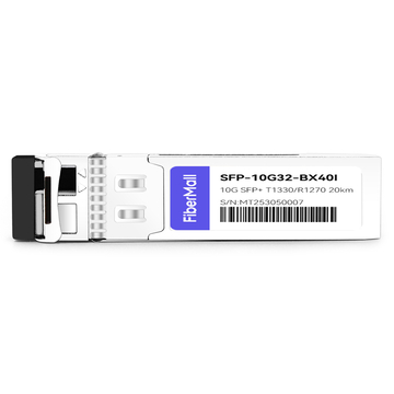 Cisco SFP-10G-BX40D-I Compatible 10G BX SFP+ BIDI TX1330nm/RX1270nm 40km LC SMF DDM I-Temp Transceiver Module