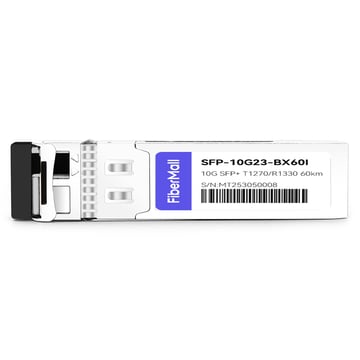 SFP-10G23-BX60I 10G BX SFP+ BIDI TX1270nm/RX1330nm 60km LC SMF DDM I-Temp Transceiver Module