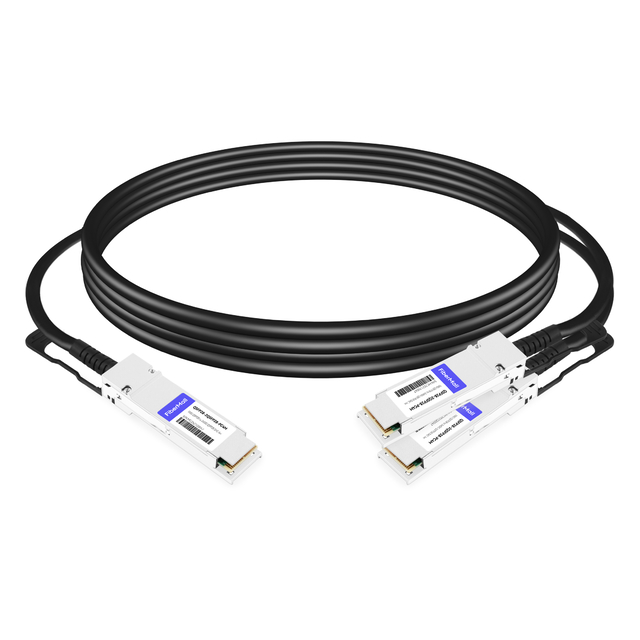 100G QSFP28 to 2x50G QSFP28 Breakout DAC Cable 4m | FiberMall