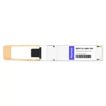 FiberMall QSFP112-400G-VR4 Compatible 400G QSFP112 VR4 PAM4 850nm 50m MTP/MPO-12 OM4 FEC Optical Transceiver Module