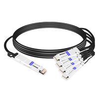 QDD-4Q28-200G-PC50CM 0.5m (1.6ft) 200G QSFP-DD to 4x50G QSFP28 Passive Direct Attach Copper Breakout Cable