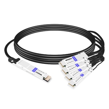 QDD-4Q28-200G-PC50CM 0.5m (1.6ft) 200G QSFP-DD to 4x50G QSFP28 Passive Direct Attach Copper Breakout Cable