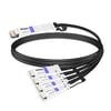 QDD-4Q28-200G-PC1M 1m (3ft) 200G QSFP-DD to 4x50G QSFP28 Passive Direct Attach Copper Breakout Cable