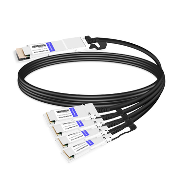 QDD-4Q28-200G-PC2.5M 2.5m (8ft) 200G QSFP-DD to 4x50G QSFP28 Passive Direct Attach Copper Breakout Cable