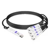 QDD-4Q28-200G-PC3M 3m (10ft) 200G QSFP-DD to 4x50G QSFP28 Passive Direct Attach Copper Breakout Cable