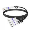 QDD-4Q28-200G-PC3M 3m (10ft) 200G QSFP-DD to 4x50G QSFP28 Passive Direct Attach Copper Breakout Cable