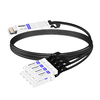 QDD-8SFP28-200G-PC2.5M 2.5m (8ft) 200G QSFP-DD to 8 x 25G SFP28 Passive Direct Attach Copper Breakout Cable