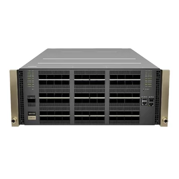 NVIDIA Q3400-RA Quantum-3 XDR InfiniBand-Switch, 4U, 144 x 800 Gb/s XDR-Ports, 72 OSFP-Käfige, 8 Netzteile (keine Netzkabel), verwaltet, C2P-Luftstrom, Standardtiefe, Schienensatz