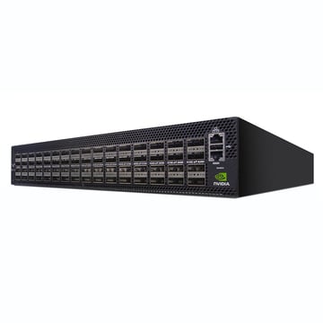 NVIDIA MSN4600-CS2FC Spectrum-3 Based 100GbE 2U Open Ethernet Switch with Cumulus Linux, 64 QSFP28 Ports, 2 AC Power Supplies, x86 CPU, Standard Depth, P2C Airflow, Rail Kit