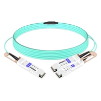 Mellanox MFS1S50-V003E 호환 3m(10피트) 200G QSFP56 ~ 2x100G QSFP56 PAM4 브레이크아웃 액티브 광 케이블