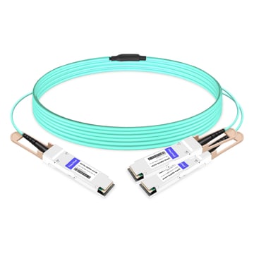 NVIDIA MFS1S50-H003V Compatible 3m (10ft) 200G InfiniBand HDR QSFP56 a 2x100G QSFP56 PAM4 Breakout Active Cable óptico