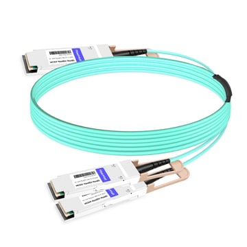 NVIDIA MFS1S50-H003V Compatible 3m (10ft) 200G InfiniBand HDR QSFP56 a 2x100G QSFP56 PAM4 Breakout Active Cable óptico