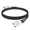 MikroTik Compatible 1m (3ft) 400G QSFP-DD to 2x200G QSFP56 PAM4 Passive Breakout Direct Attach Copper Cable