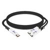 MikroTik Compatible 50cm (1.6ft) 400G QSFP-DD to 2x200G QSFP56 PAM4 Passive Breakout Direct Attach Copper Cable