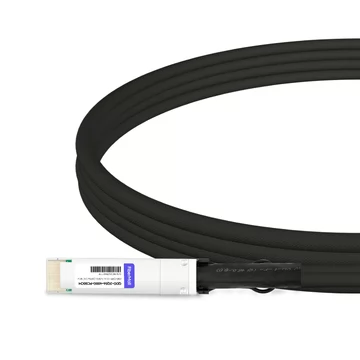 MikroTik Compatible 50cm (1.6ft) 400G QSFP-DD to 2x200G QSFP56 PAM4 Passive Breakout Direct Attach Copper Cable