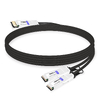 MikroTik Compatible 3m (10ft) 400G QSFP-DD to 2x200G QSFP56 PAM4 Passive Breakout Direct Attach Copper Cable