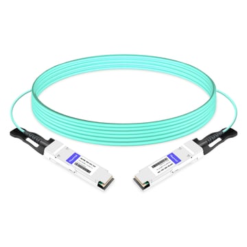 H3C QSFP-100G-D-AOC-10M Compatible 10m (33ft) 100G QSFP28 to QSFP28 Active Optical Cable