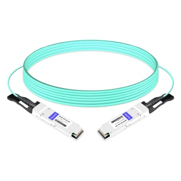 Brocade QSFP28-100G-AOC50M Compatible 50m (164ft) 100G QSFP28 to QSFP28 Active Optical Cable