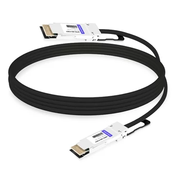 Dell DAC-Q56DD-400G-0.5M Compatible 0.5m (1.6ft) 400G QSFP-DD to QSFP-DD PAM4 Passive Direct Attach Copper Twinax Cable