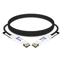 QSFPDD-400G-PC1M 1m (3ft) 400G QSFP-DD to QSFP-DD PAM4 Passive Direct Attach Copper Twinax Cable