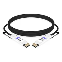 QSFPDD-400G-PC3M 3m (10ft) 400G QSFP-DD to QSFP-DD PAM4 Passive Direct Attach Copper Twinax Cable