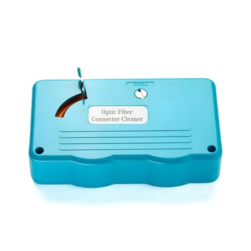 Fiber Optic Cleaning Box For SC/FC/ST/MU/LC/MPO/MT/MTRJ Connector, Replaceable Cores (500+ Times)