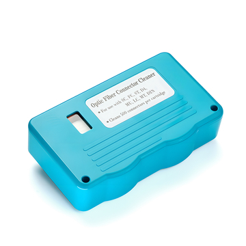 Fiber Optic Cleaning Box For SC/FC/ST/MU/LC/MPO/MT/MTRJ Connector, Replaceable Cores (500+ Times)