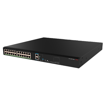 H3C S5590-24UXMC-EI 24-Port L3 PoE++ Ethernet Switch with 24 x 100M/1G/2.5G/5G/10GBASE-T PoE++ Ports and 1 x Slot, Without Power Supplies