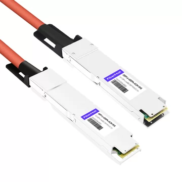 FiberMall OSFP1.6-4OSFP4-AC2M-RHS Compatible 2m (7ft) Twin-port 2x800G OSFP224 IHS/Finned Top to 4x400G OSFP224 RHS/Flat Top InfiniBand XDR Active Copper Splitter Cable