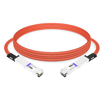 FiberMall OSFP-1.6T-AC1.1M-RHS Compatible ACC 1.1m (3ft) Twin-port 2x800Gb/s OSFP224 RHS/Flat Top to Twin-port 2x800Gb/s OSFP224 RHS/Flat Top InfiniBand XDR Active Copper Cable