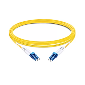 1m (3ft) Duplex OS2 Single Mode LC UPC to LC UPC OFNP Fiber Optic Cable