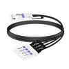 Juniper QFX-QSFP-DACBO-50CM Compatible 50cm (1.6ft) 40G QSFP+ to Four 10G SFP+ Copper Direct Attach Breakout Cable