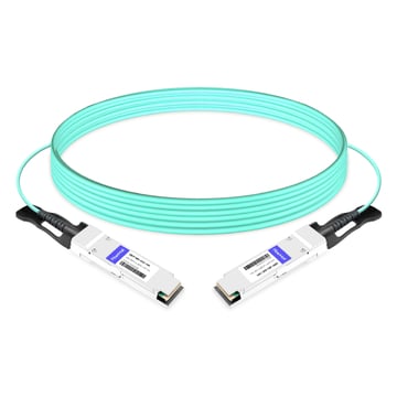Avago AFBR-7QER15Z Compatible 15m (49ft) 40G QSFP+ to QSFP+ Active Optical Cable