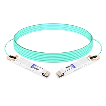 Juniper Networks QDD-400G-AOC-10M Compatible 10m (33ft) 400G QSFP-DD to QSFP-DD Active Optical Cable