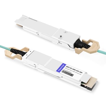 Cisco QDD-400-AOC20M Compatible 20m (66ft) 400G QSFP-DD to QSFP-DD Active Optical Cable