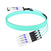 Cisco QSFP-4X10G-AOC2M Compatible 2m (7ft) 40G QSFP+ to Four 10G SFP+ Active Optical Breakout Cable