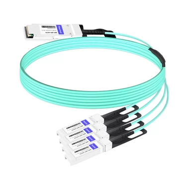 Arista Networks QSFP-4X10G-AOC7M Compatible 7m (23ft) 40G QSFP+ to Four 10G SFP+ Active Optical Breakout Cable