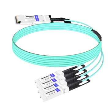 Juniper JNP-QSFP-AOCBO-15M Compatible 15m (49ft) 40G QSFP+ to Four 10G SFP+ Active Optical Breakout Cable