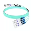 Arista Networks AOC-Q-4S-100G-10M Compatible 10m (33ft) 100G QSFP28 to Four 25G SFP28 Active Optical Breakout Cable