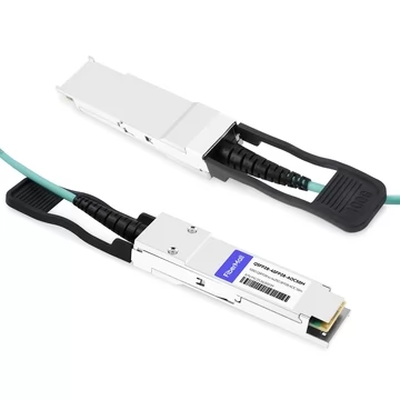 Brocade 100G-Q28-S28-AOC-5001 Compatible 50m (164ft) 100G QSFP28 to Four 25G SFP28 Active Optical Breakout Cable