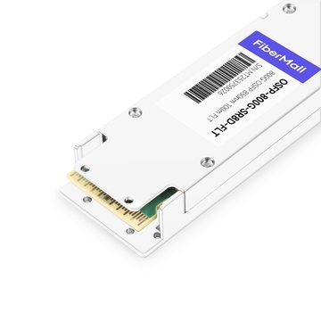 OSFP-800G-SR8D-FLT Compatible 800G 2 x SR4/SR8 OSFP RHS/Flat Top PAM4 850nm 100m DOM Dual MPO-12 MMF Optical Transceiver Module