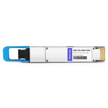 HPE Aruba R9B42A Compatible 400G QSFP-DD XDR4 PAM4 1310nm 2km MTP/MPO-12 SMF FEC Optical Transceiver Module